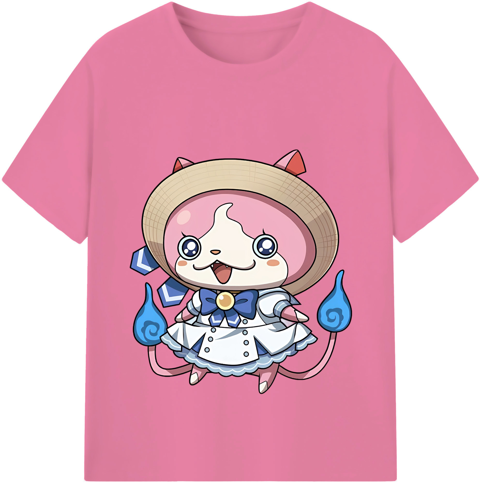 （画像用） 妖怪ウォッチ Yo-kai Watch 綿100％半袖Tシャツ（フロントプリント）